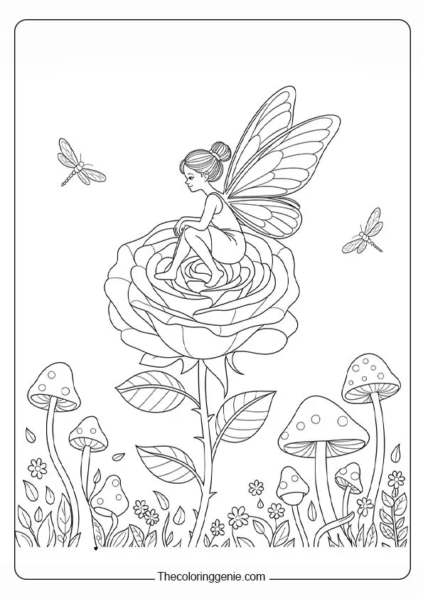 Rose In Fairy Garden 6