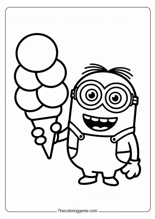 bob the minion coloring pages​14