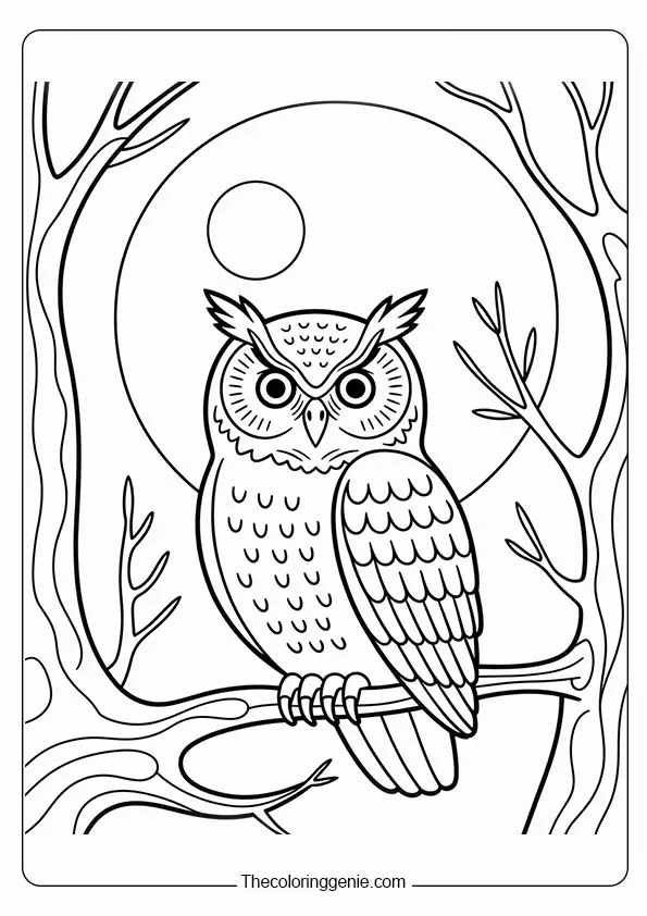 coloring page of owls to print23