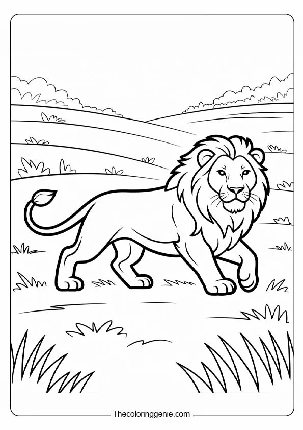 coloring pages for lion king