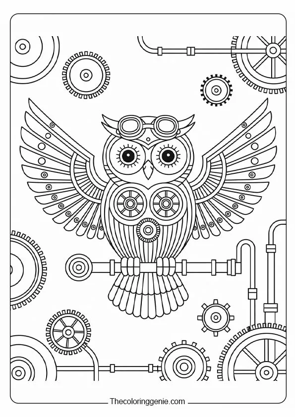 coloring pages of an owl​ 12