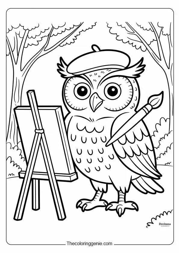 coloring pages of owls to print 16