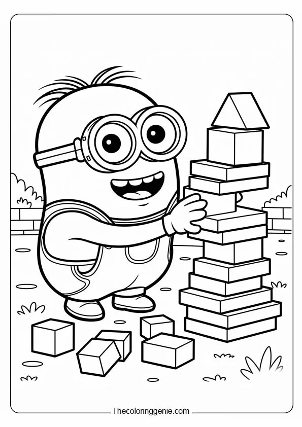 coloring pages printable minions 9