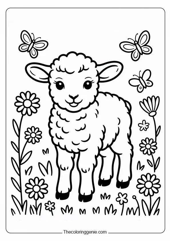 free easy spring printable coloring pages 28
