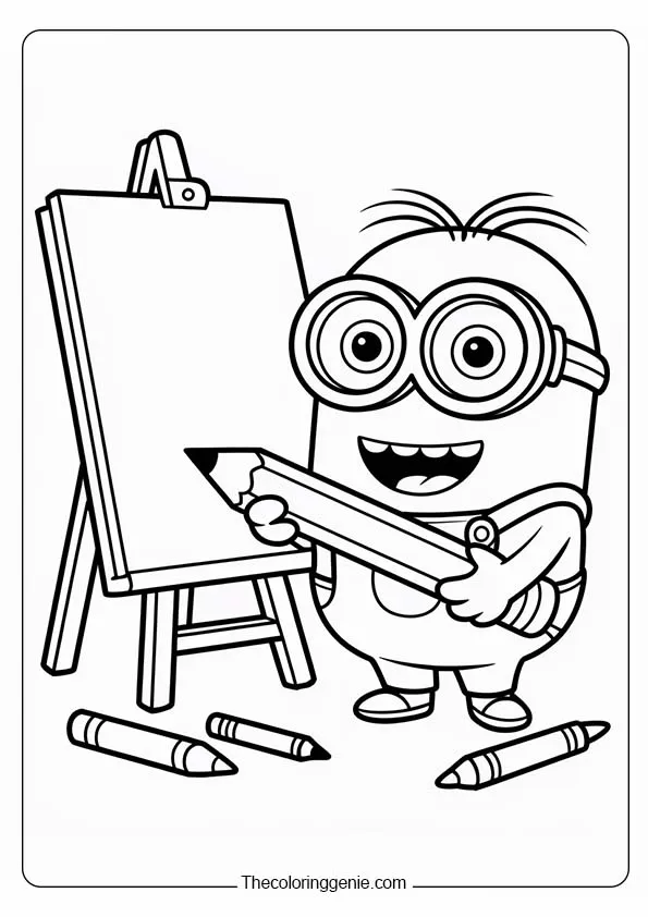 free printable minion coloring pages​10