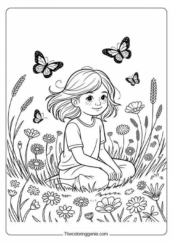 free spring color pages 23