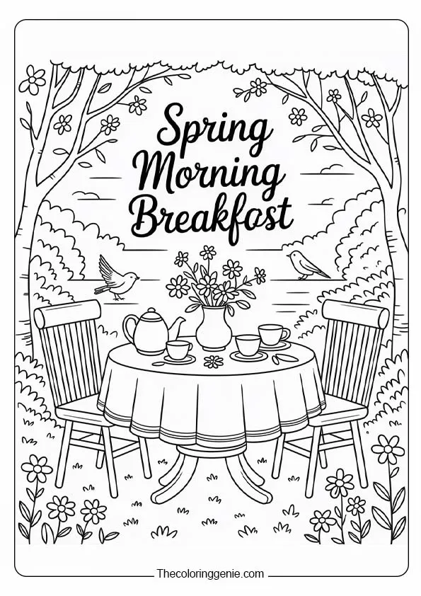hello spring coloring pages​16