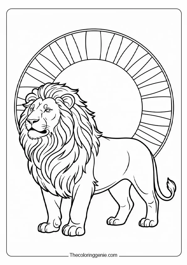 lion guard coloring page