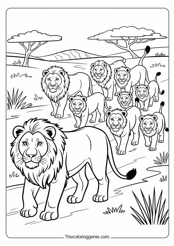 lion guard coloring pages