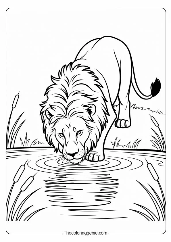 lion king coloring page