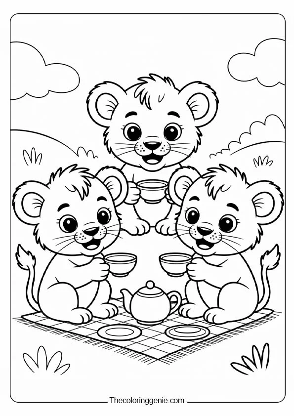 lion king nala and simba coloring pages