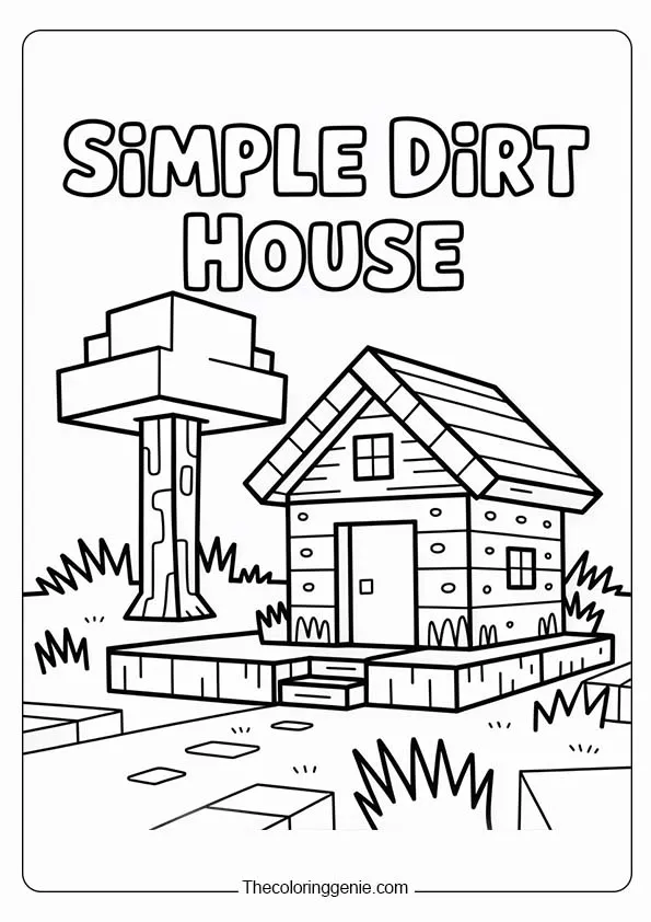 minecraft coloring pages kids for free​ 24