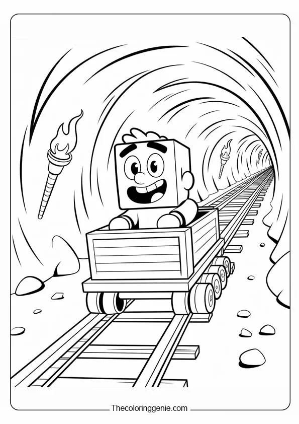 minecraft coloring pages pdf​1