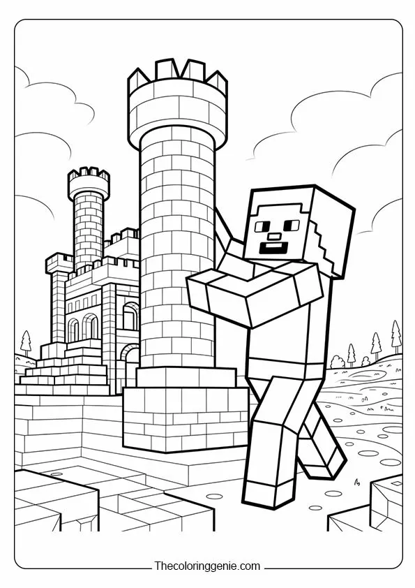minecraft coloring pages printable​ 15