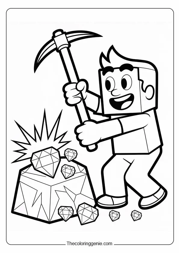 minecraft coloring pages​ 7