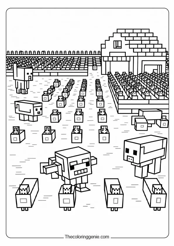 minecraft dungeons coloring pages10