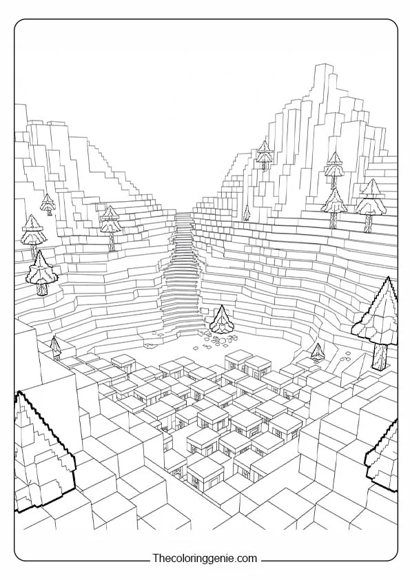 minecraft movie coloring pages​ 8
