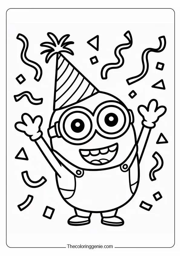 minion coloring page 3