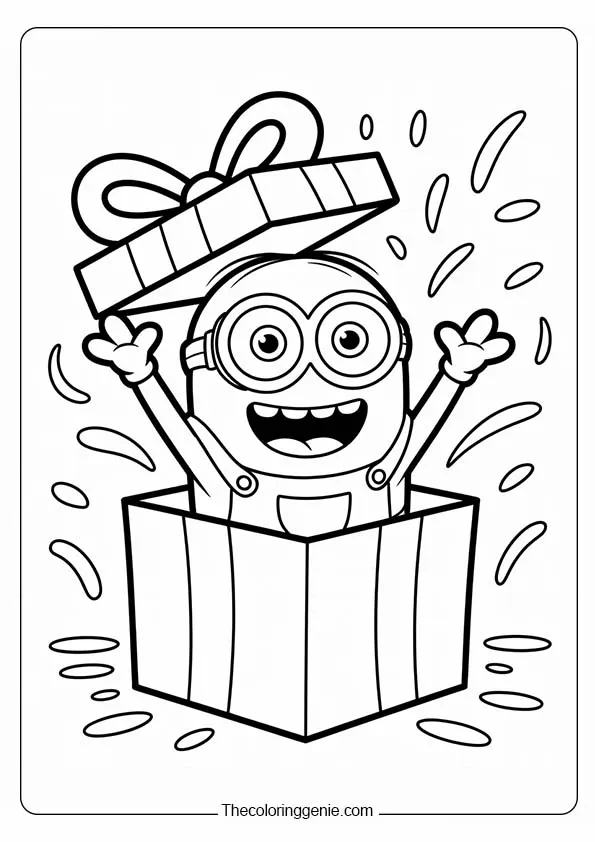 minions coloring page ​4