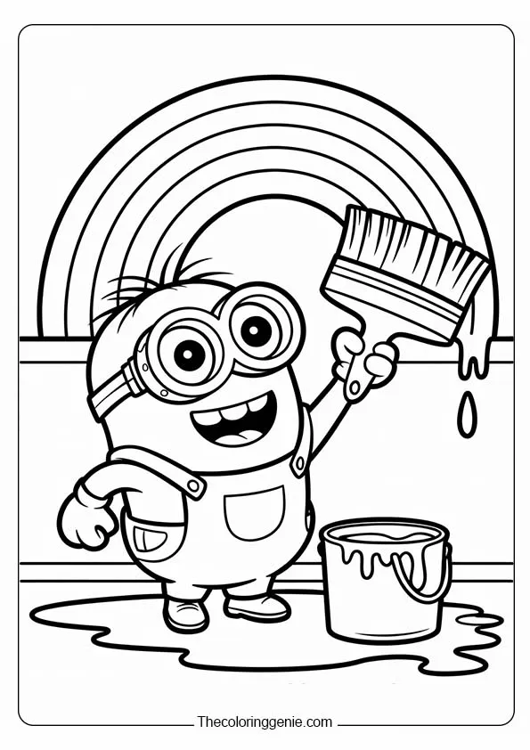 minions coloring pages 1