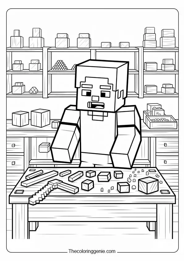 printable full page minecraft coloring pages5
