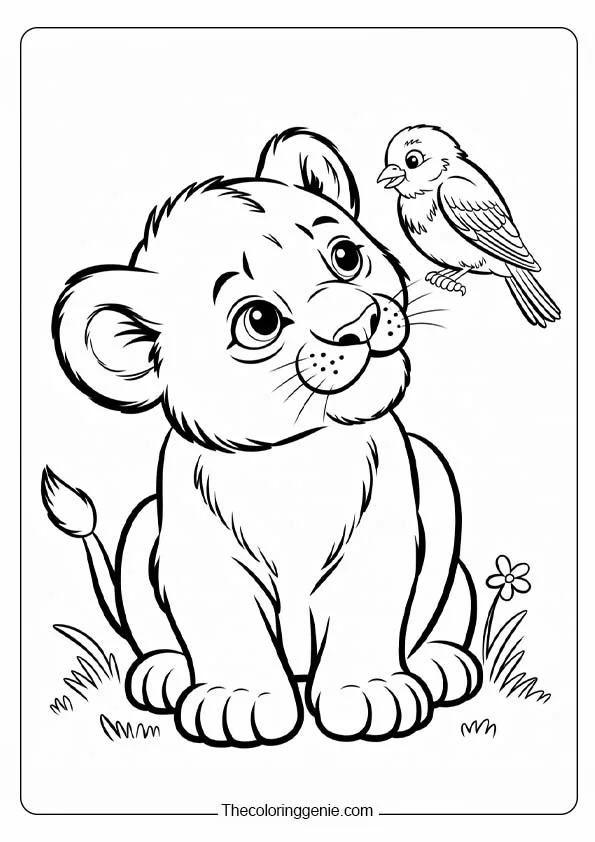 simba lion king coloring pages