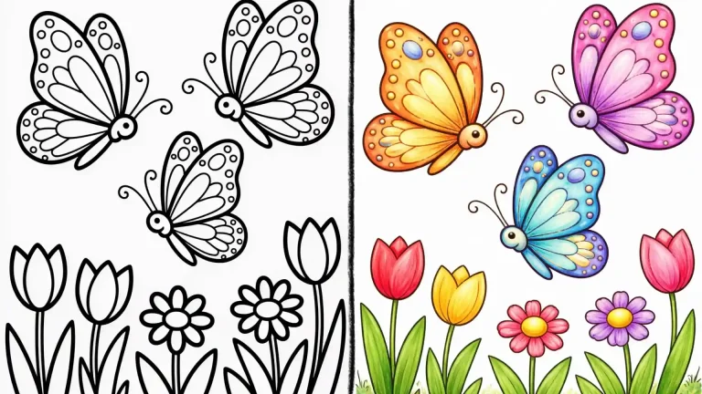 spring coloring pages